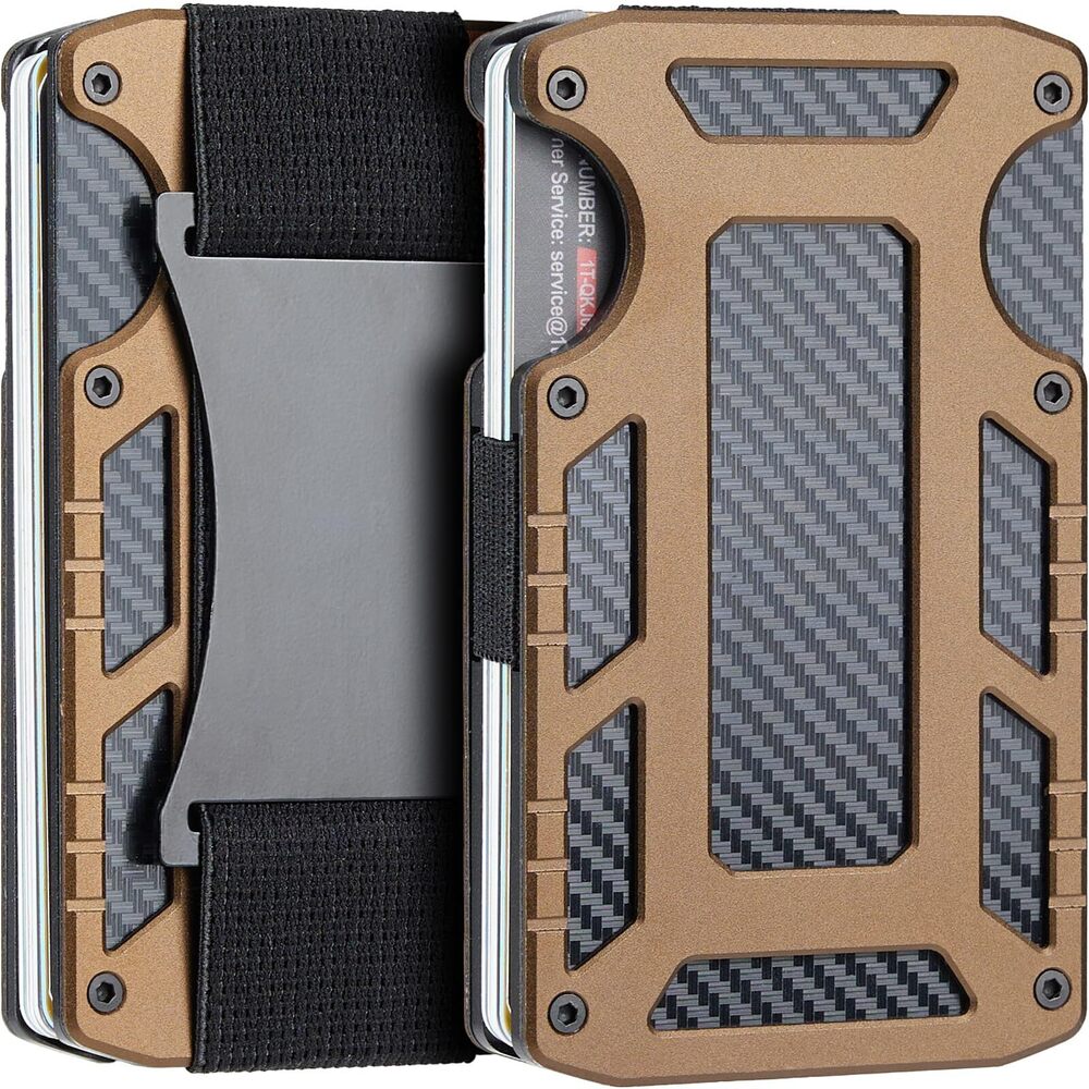 8672 Slim Wallet with Money Clip , Minimalist RFID Blocking Wallet, Credit